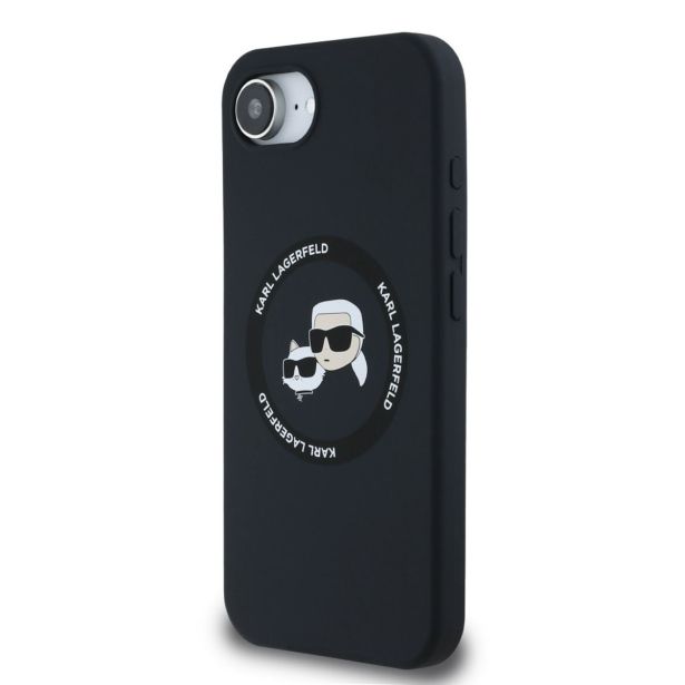 ORIGINALEN KARL LAGERFELD OVITEK MAGSAFE IPHONE 16E - KARL AND CHOUPETTE - ČRN - KLHMPSE4SKCHTCK
