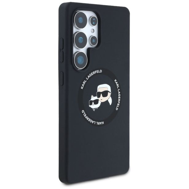 ORIGINALEN KARL LAGERFELD OVITEK MAGSAFE SAMSUNG GALAXY S25 ULTRA 5G - HEADS - ČRN - KLHMS25LSKCHTCK