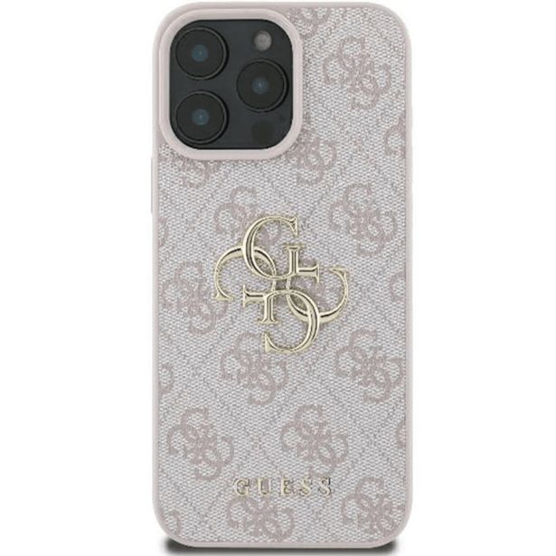 ORIGINALNI GUESS OVITEK GUHCP16L4GMGPI ZA IPHONE 16 PRO - LEATHER - ROZA