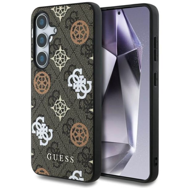 ORIGINALNI GUESS OVITEK GUHMS25LP4PWPW ZA SAMSUNG GALAXY S25 ULTRA 5G - MAGSAFE - STAMP - PU - RJAV