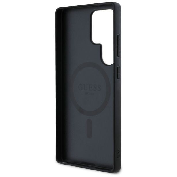 ORIGINALNI GUESS OVITEK ZA SAMSUNG GALAXY S25 ULTRA 5G - MAGSAFE - PRINTED FLOWER - PINK - GUHMS25LPGNMPLMF