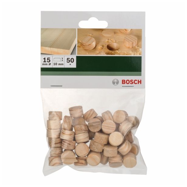 ORODJE MIZARSKO, PRIPRAVE BOSCH LESENI ČEP FI 15MM 50 KOS