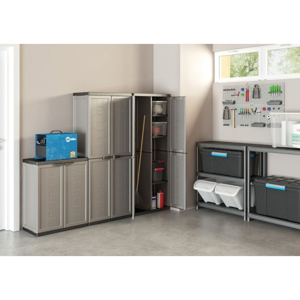 ORODNA OMARA-KRILNA VRATA KETER PVC, 1 POLICA 15KG/POLICO 68X85X39CM