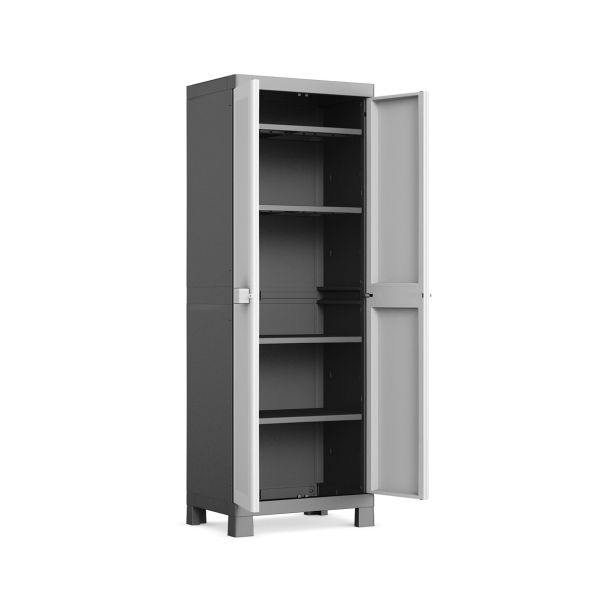 ORODNA OMARA-KRILNA VRATA KETER PVC, 4 POLICE 15KG/POLICO 65X182X45CM