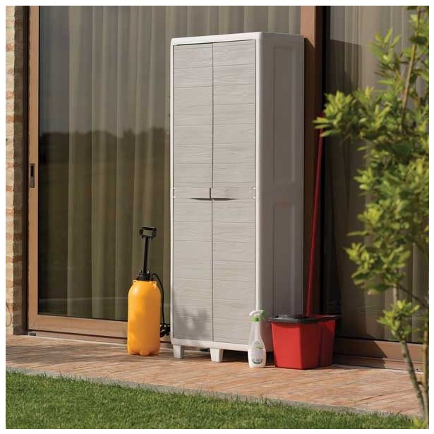 ORODNA OMARA-KRILNA VRATA PVC, 3 POLICE 65X38X178 CM