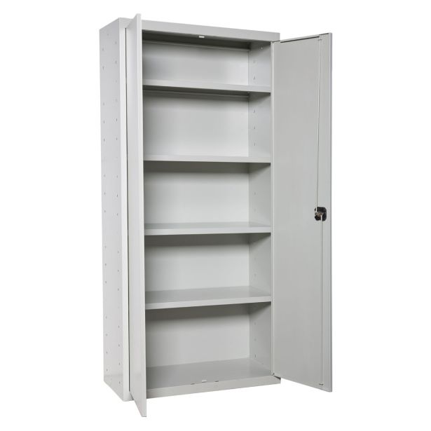 ORODNA OMARA-KRILNA VRATA SIMONRACK 180X80X40 CM 4P/30KG SIVA - RAL7035 KOVINSKA