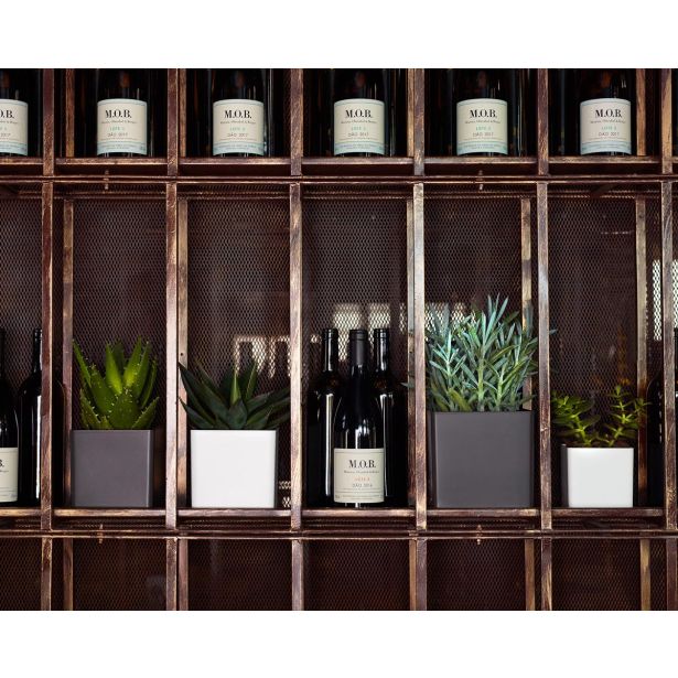 PE NOTRANJI LONEC OSLO KVADRATEN 17CM ANTRACIT