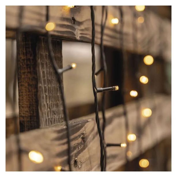 OSNOVNI KOMPLET ZA POVEZOVALNE VERIGE STANDARD, 10 M, ZUNANJI, TOPLA BELA, ČASOVNIK