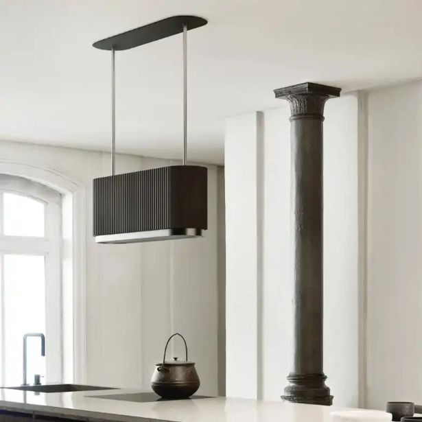 OTOČNA KUHINJSKA NAPA CIARKO DESIGN MONO W, ČRNA