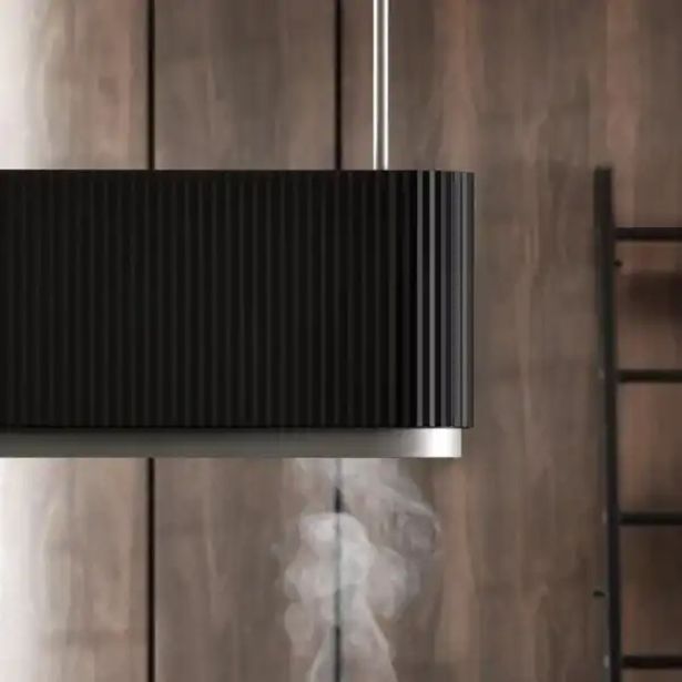 OTOČNA KUHINJSKA NAPA CIARKO DESIGN MONO W, ČRNA