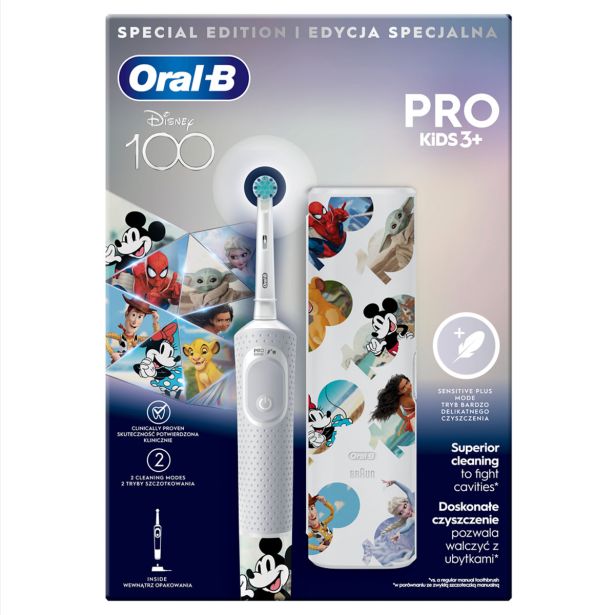 OTROŠKA ELEKTRIČNA ZOBNA ŠČETKA ORAL-B VITALITY PRO KIDS DISNEY + ETUI