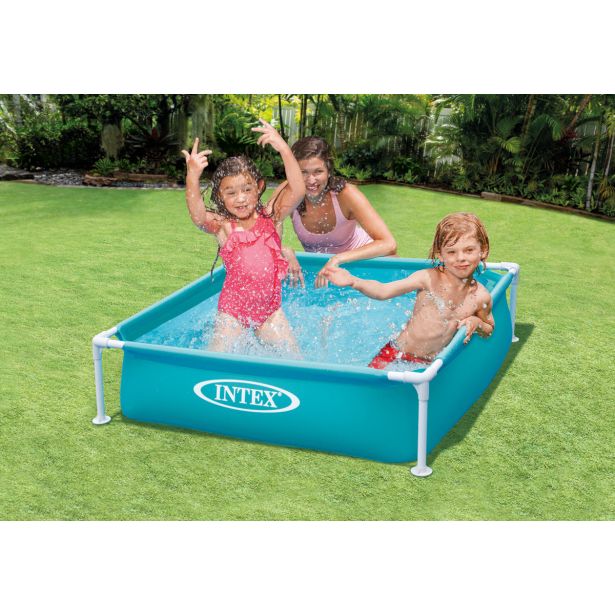 OTROŠKI BAZEN INTEX MINI 122X122X30 CM MODRE BARVE