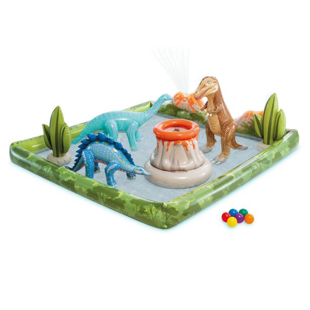 OTROŠKI BAZEN INTEX VODNI CENTER JURSKI PARK 201X201X36 CM