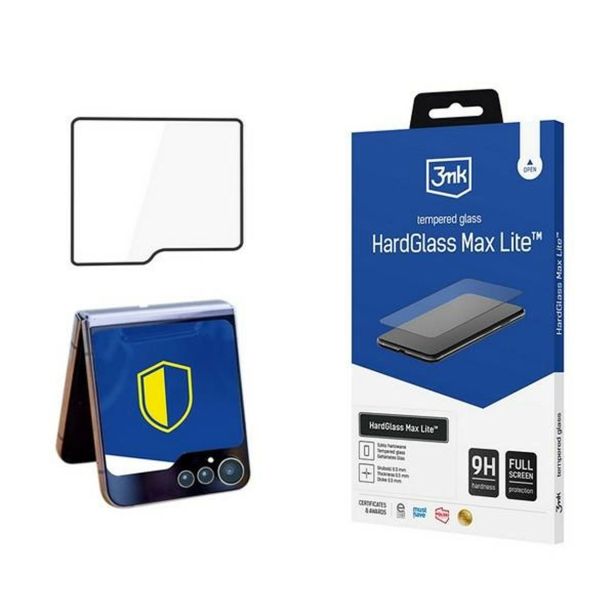 3MK ZAŠČITNO STEKLO HARD GLASS ZA SAMSUNG GALAXY Z FLIP 6 (ZUNANJI EKRAN) - FULL SCREEN / FULL GLUE