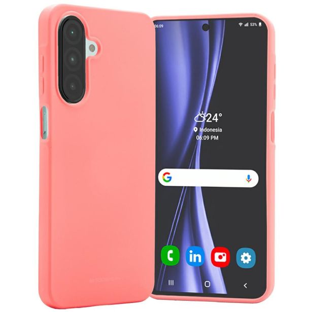 GOOSPERY SOFT FEELING SILIKONSKI OVITEK ZA SAMSUNG GALAXY A56 - ROZA
