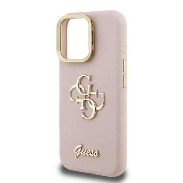 GUESS CAM STAND GUHCP15XPCS4GSP OVITEK ZA IPHONE 15 PRO MAX S STOJALOM - ROZA