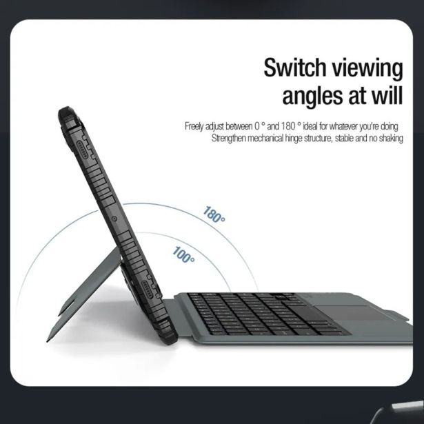 NILLKIN CASE BUMPER S TIPKOVNICO ZA SAMSUNG GALAXY TAB S9 - ČRN (VERZIJA Z LUČKAMI V TIPKOVNICI)