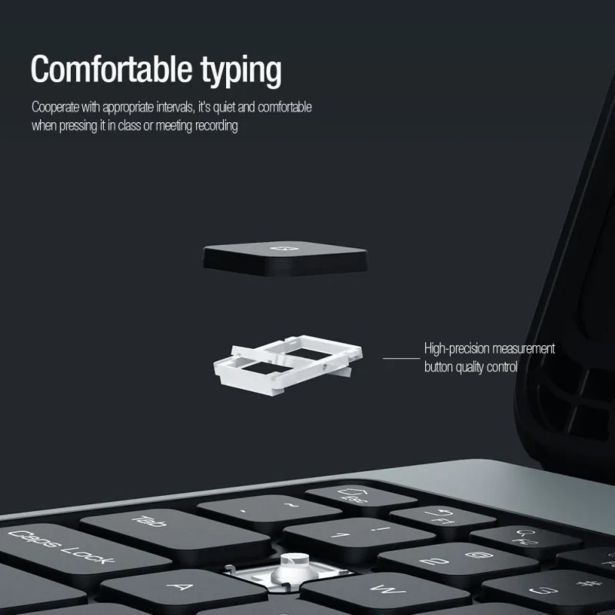NILLKIN CASE BUMPER S TIPKOVNICO ZA SAMSUNG GALAXY TAB S9 - ČRN (VERZIJA Z LUČKAMI V TIPKOVNICI)