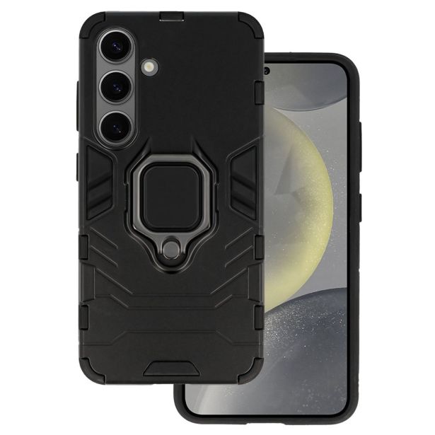 SILIKONSKI OVITEK ARMOR RING ZA SAMSUNG GALAXY S24 5G - ČRN