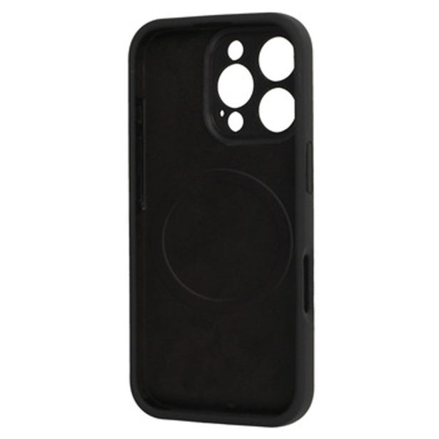 MAT LIQUID SILIKONSKI OVITEK Z MAGSAFE ZA IPHONE 16 PRO - ČRN