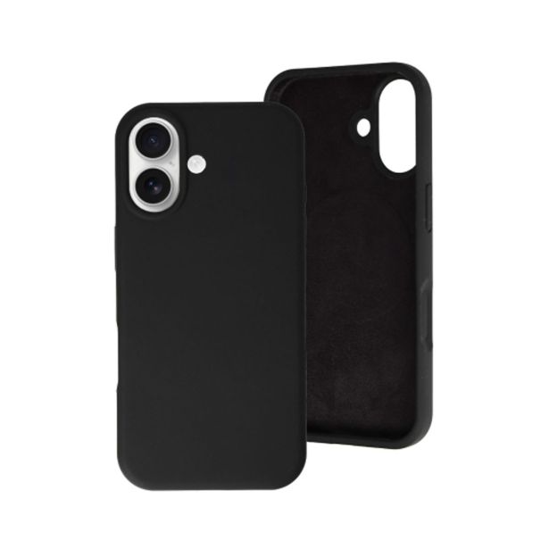 SILIKONSKI OVITEK ZA IPHONE 17 - MAT LIQUID - ČRN