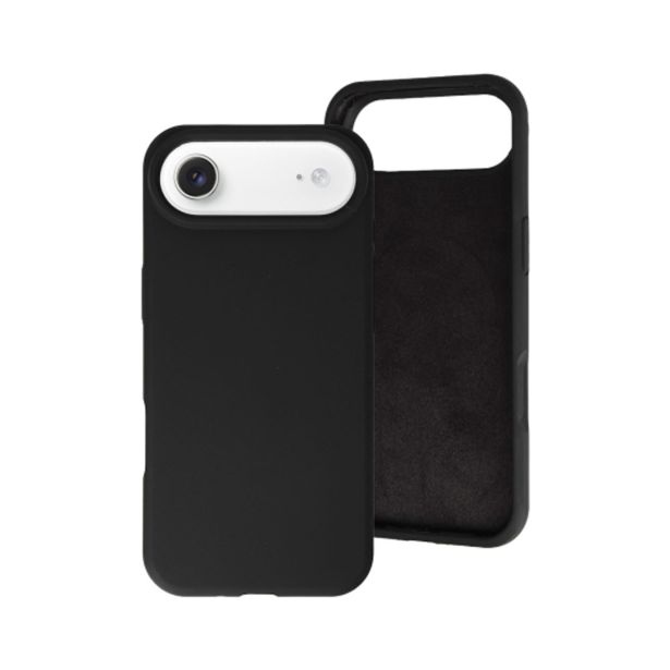 SILIKONSKI OVITEK ZA IPHONE 17 AIR - MAT LIQUID - ČRN