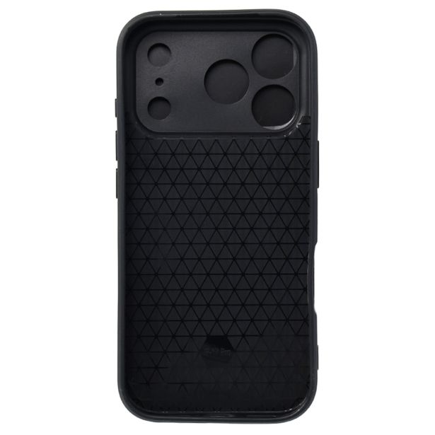SILIKONSKI OVITEK ARMOR RING Z ZAŠČITO KAMERE ZA IPHONE 17 PRO - ČRN