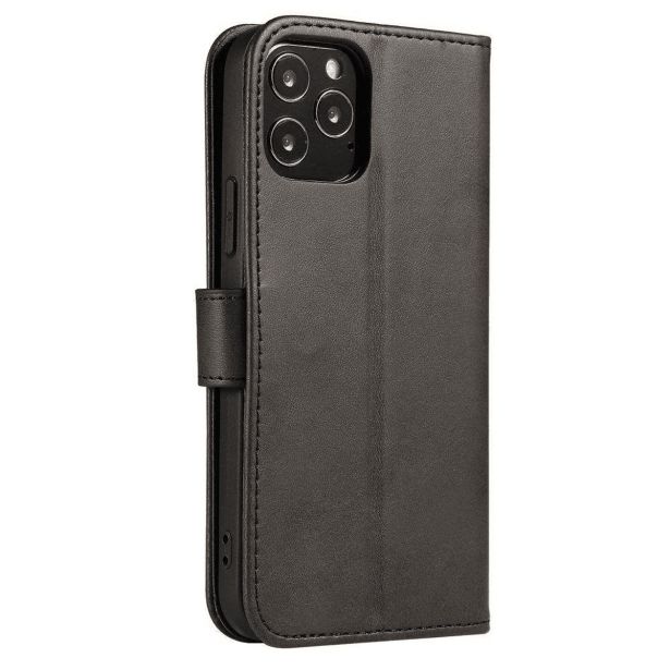 ONASI WALLET DENARNICA USNJENA PREKLOPNA TORBICA IPHONE 17 PRO - ČRNA