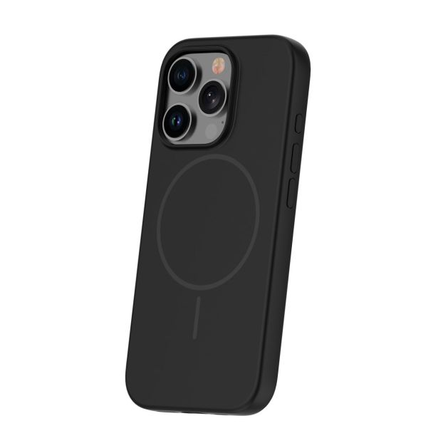 MAT LIQUID SILIKONSKI OVITEK Z MAGSAFE ZA IPHONE 17 PRO - ČRN