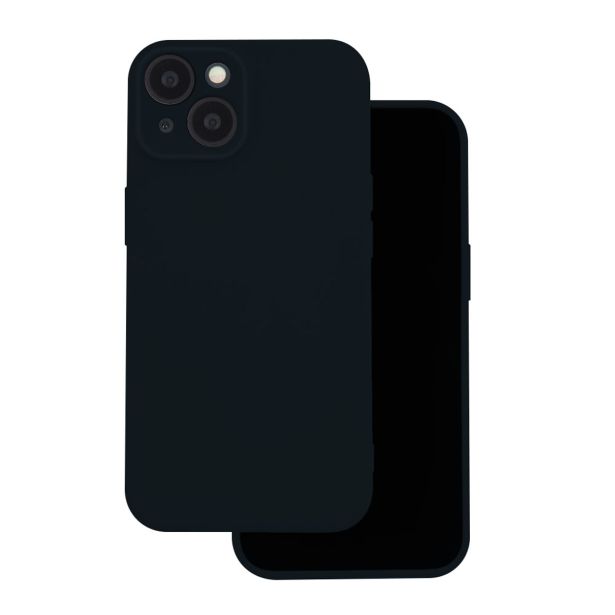SILIKONSKI OVITEK ZA IPHONE 17 PRO MAX - MAT LIQUID - ČRN