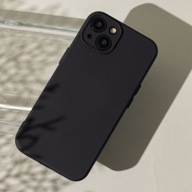 SILIKONSKI OVITEK ZA IPHONE 17 PRO MAX - MAT LIQUID - ČRN