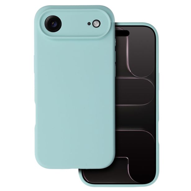 SILIKONSKI OVITEK ZA IPHONE 17 AIR - MAT LIQUID - MINT