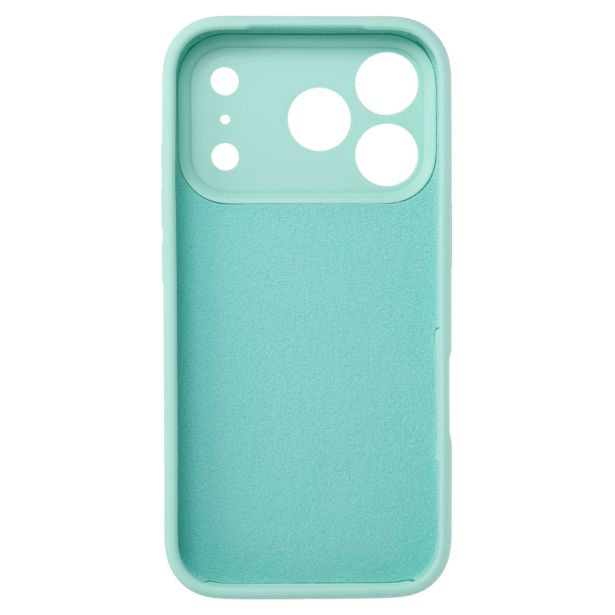 SILIKONSKI OVITEK ZA IPHONE 17 PRO MAX - MAT LIQUID MINT
