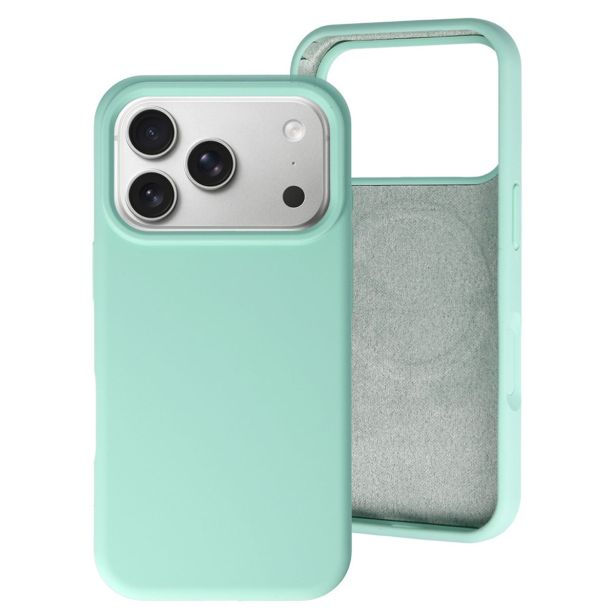 RAINBOW LIQUID SILIKONSKI OVITEK Z MAGSAFE ZA IPHONE 17 PRO MAX - MINT