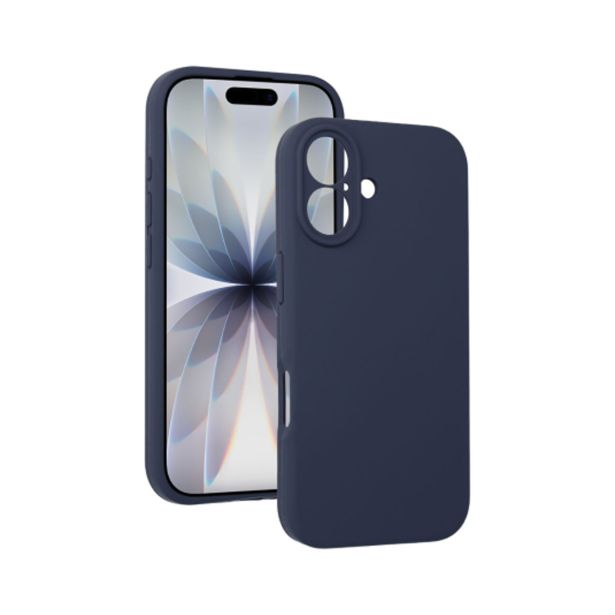 SILIKONSKI OVITEK ZA IPHONE 17 - MAT LIQUID - TEMNO MODER