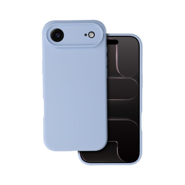SILIKONSKI OVITEK ZA IPHONE 17 AIR - MAT LIQUID - SVETLO MODER