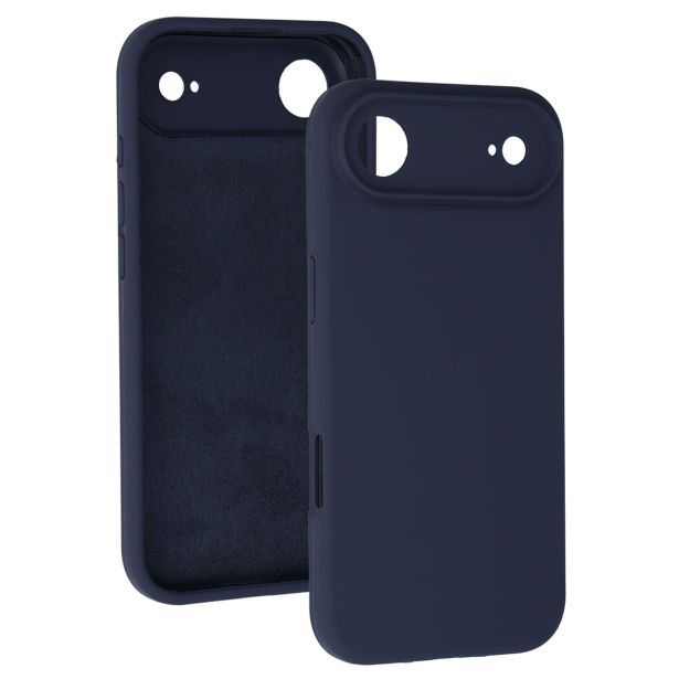 SILIKONSKI OVITEK ZA IPHONE 17 AIR - MAT LIQUID - TEMNO MODER