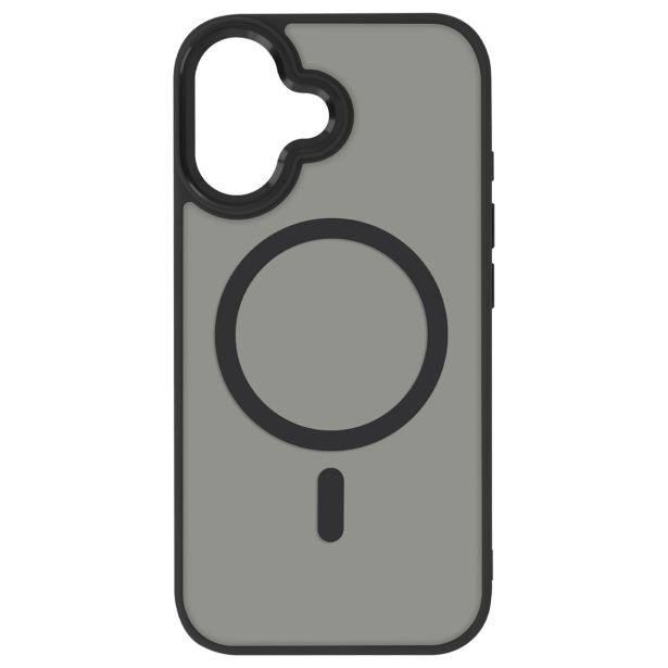 SILIKONSKI OVITEK MAGSAFE ZA IPHONE 16 - PROZORNO ČRN