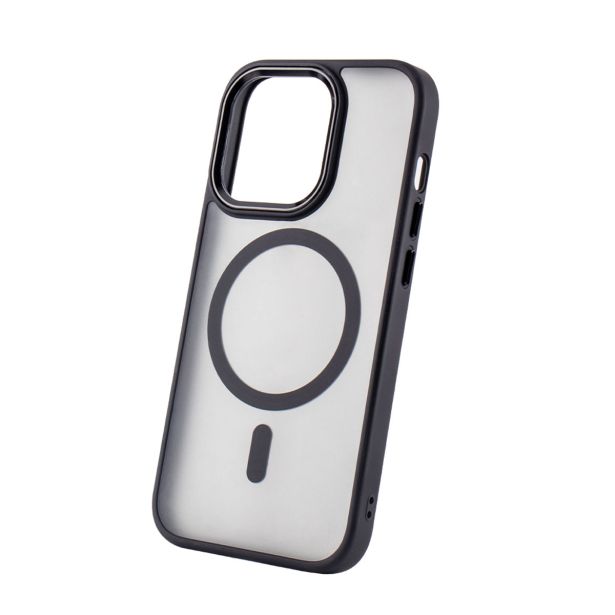 SILIKONSKI OVITEK MAGSAFE ZA IPHONE 16 - PROZORNO ČRN
