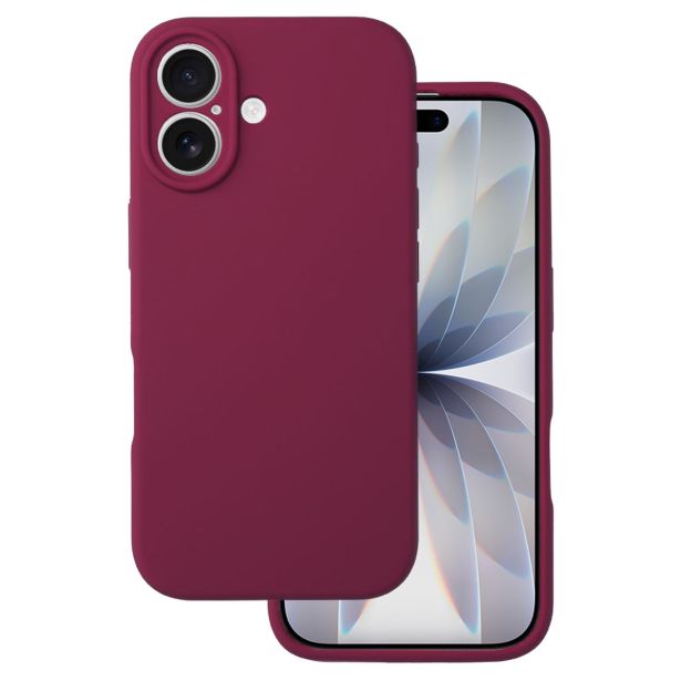 SILIKONSKI OVITEK ZA IPHONE 17 - MAT LIQUID RDEČ