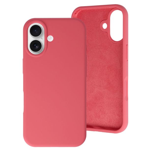 RAINBOW LIQUID SILIKONSKI OVITEK Z MAGSAFE ZA IPHONE 17 - RDEČ