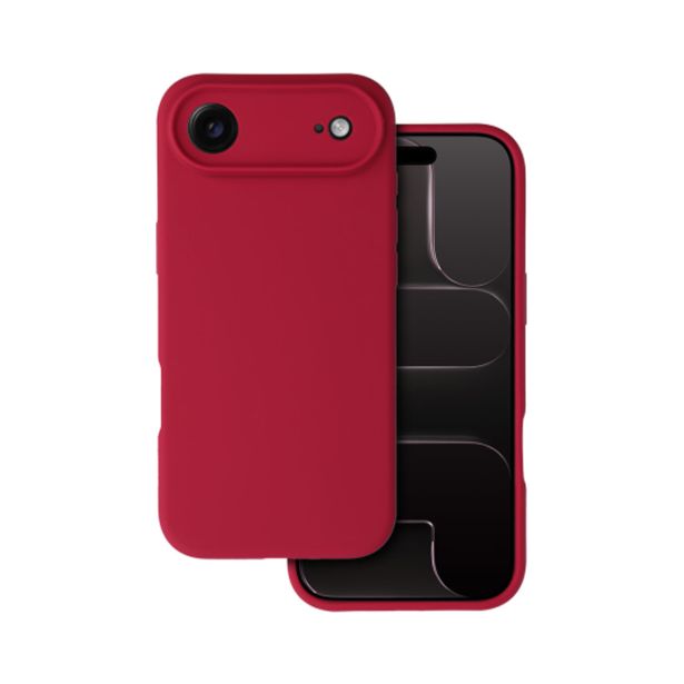 SILIKONSKI OVITEK ZA IPHONE 17 AIR - MAT LIQUID - RDEČ