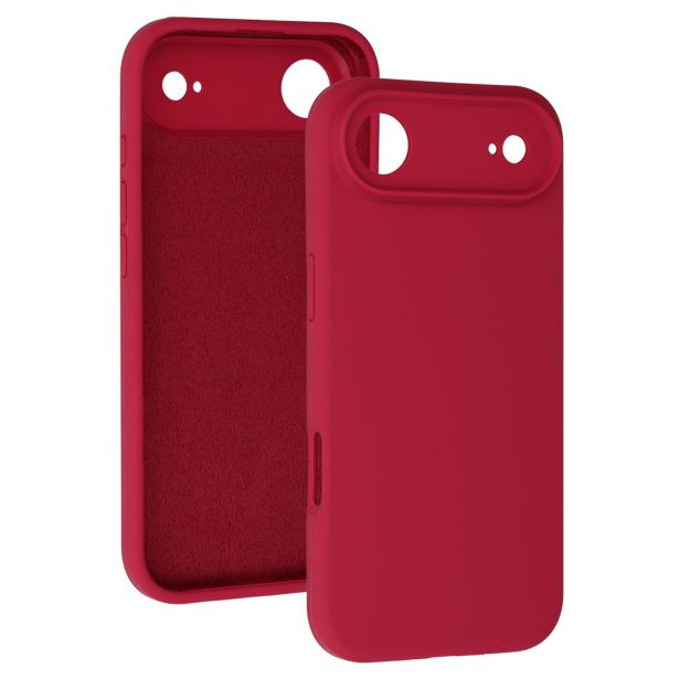 SILIKONSKI OVITEK ZA IPHONE 17 AIR - MAT LIQUID - RDEČ