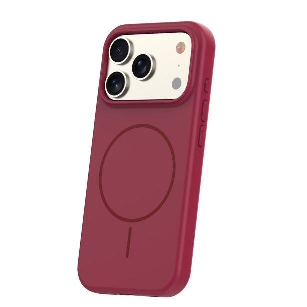 MAT LIQUID SILIKONSKI OVITEK Z MAGSAFE ZA IPHONE 17 PRO MAX - RDEČ