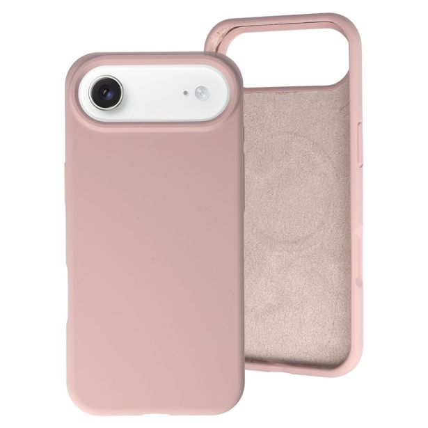 RAINBOW LIQUID SILIKONSKI OVITEK Z MAGSAFE ZA IPHONE 17 AIR - ROZA
