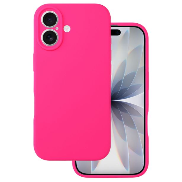 SILIKONSKI OVITEK ZA IPHONE 17 - MAT LIQUID ROZA