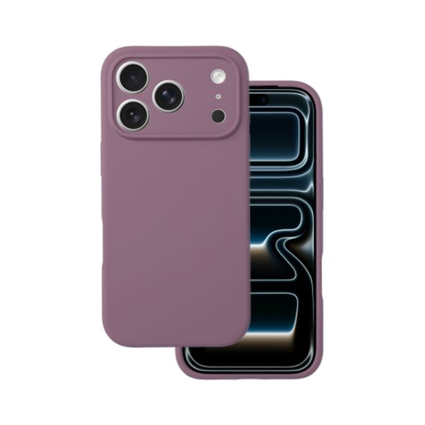 SILIKONSKI OVITEK ZA IPHONE 17 PRO - MAT LIQUID - VIJOLA