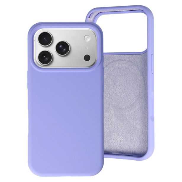 RAINBOW LIQUID SILIKONSKI OVITEK Z MAGSAFE ZA IPHONE 17 PRO MAX - VIJOLA