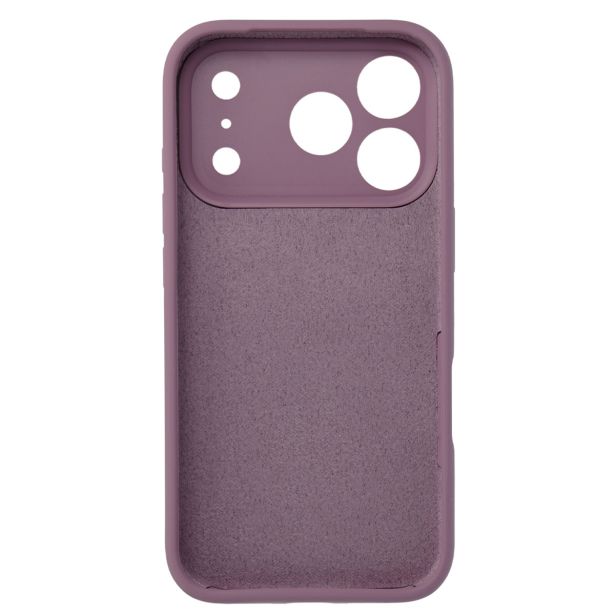 SILIKONSKI OVITEK ZA IPHONE 17 PRO MAX - MAT LIQUID - VIJOLA