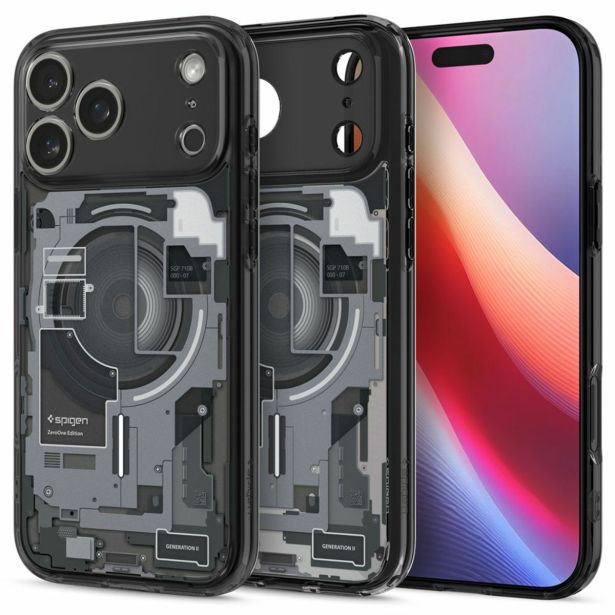 SPIGEN ULTRA HYBRID MAGSAFE OVITEK ZA IPHONE 17 PRO - ZERO ONE BLACK
